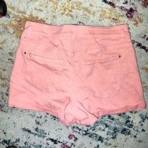 Nobo No Boundaries High rise Mom Short size 11 32"waist stretchy light orange